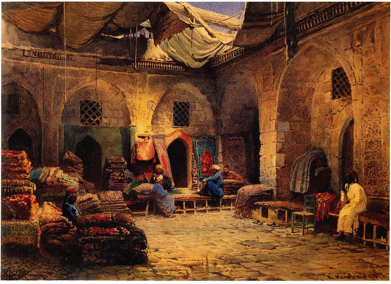 A kairói szőnyegbolt, 1875 alkotó: Konstantin Egorovich Makovsky