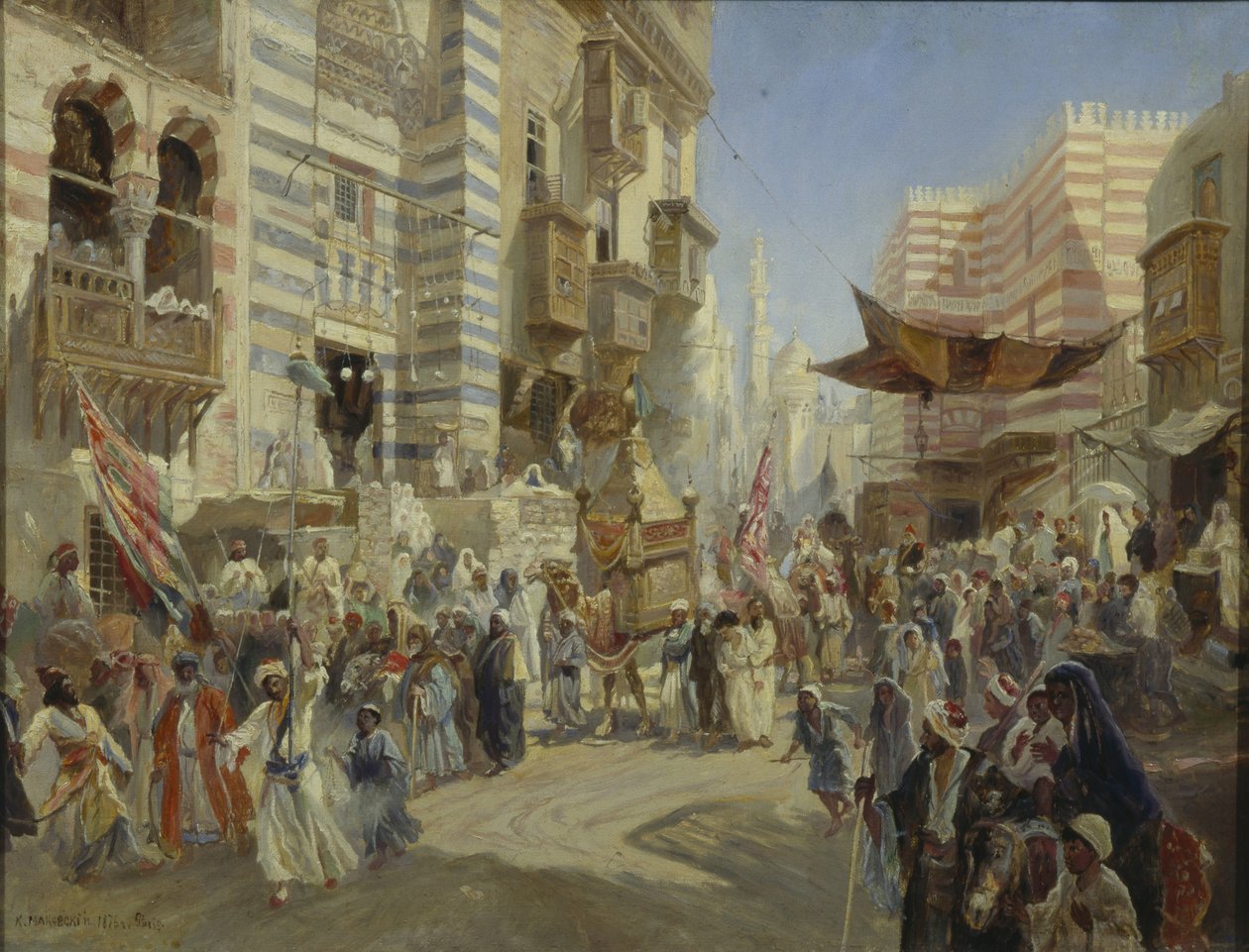 A Szent Szőnyeg átadása Kairóban, 1876 alkotó: Konstantin Egorovich Makovsky