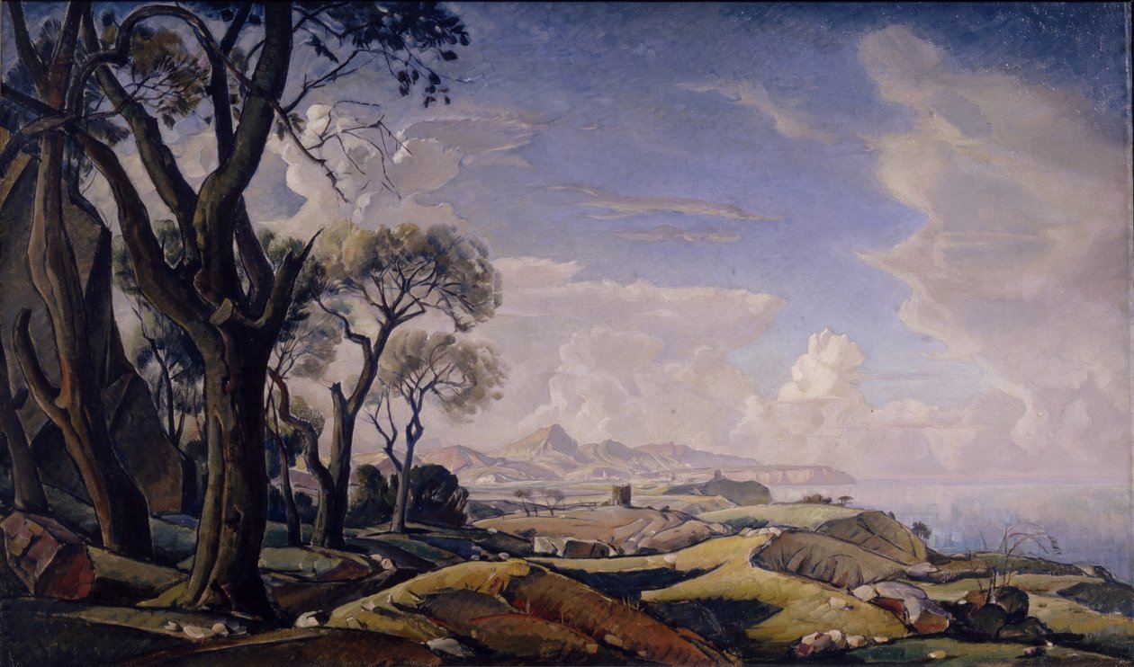 Táj fákkal, 1927 alkotó: Konstantin Fyodorovich Bogayevsky