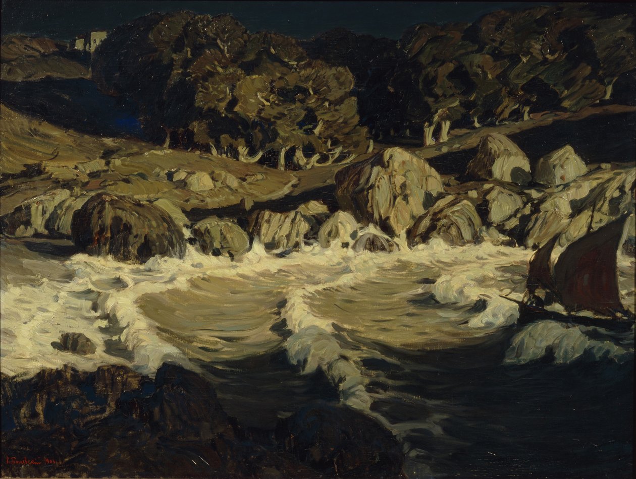 Éjszaka a tengeren, 1903 alkotó: Konstantin Fyodorovich Bogayevsky