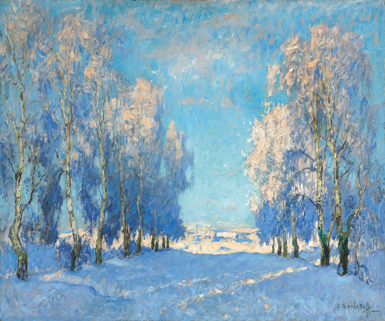 Egy téli nap, 1934 alkotó: Konstantin Ivanovich Gorbatov