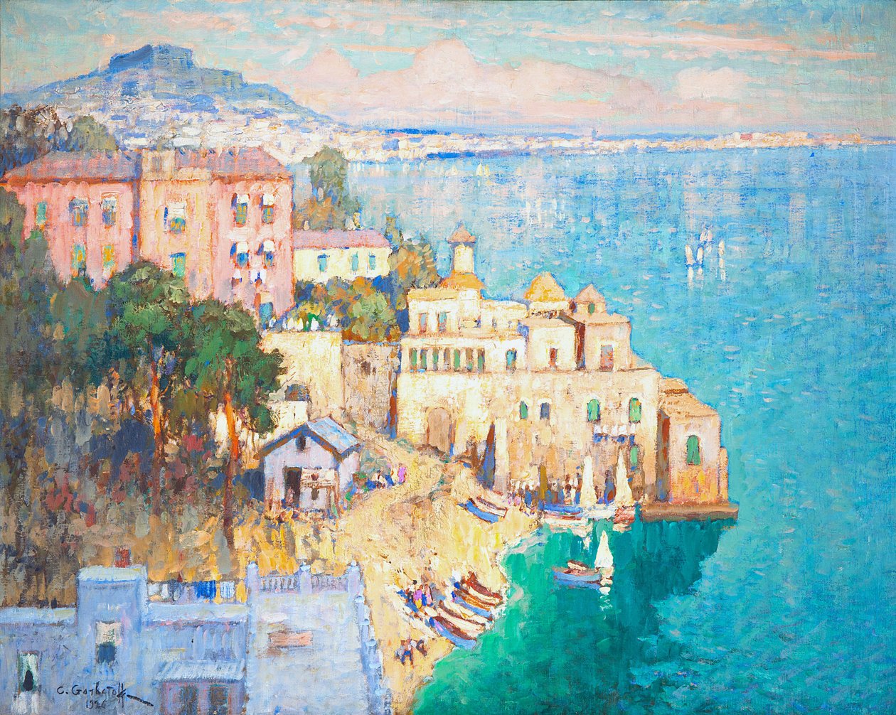 Portofino, 1926. alkotó: Konstantin Ivanovich Gorbatov