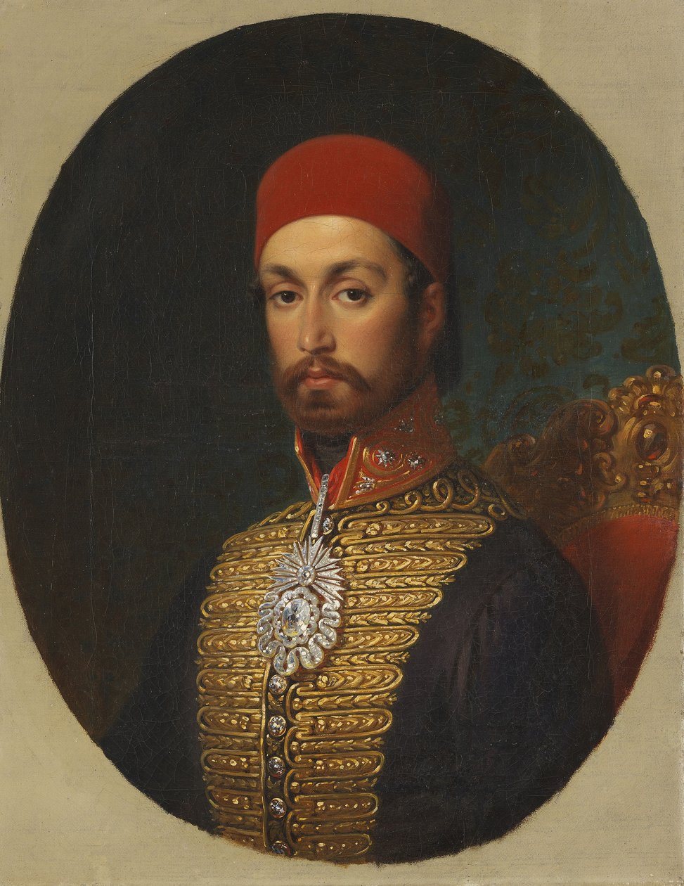 I. Abdülmecid szultán portréja, c. 1846 alkotó: Konstantin Johann Franz Cretius