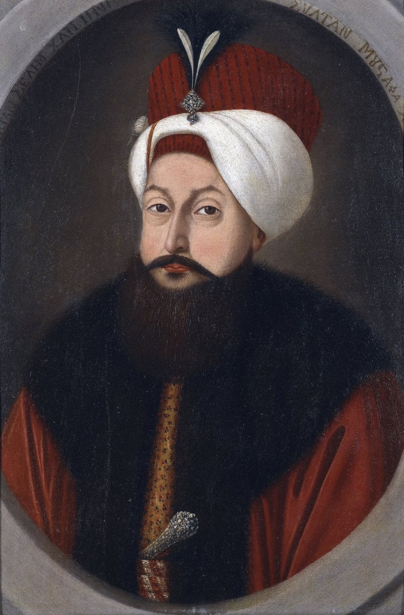 III. Szelim szultán (1761-1808) – Peinture de Konstantin Kapidagli (aktív 1789-1806), c. 1800 - Olaj, karton, 37x26 - Magángyűjtemény alkotó: Konstantin Kapidagli