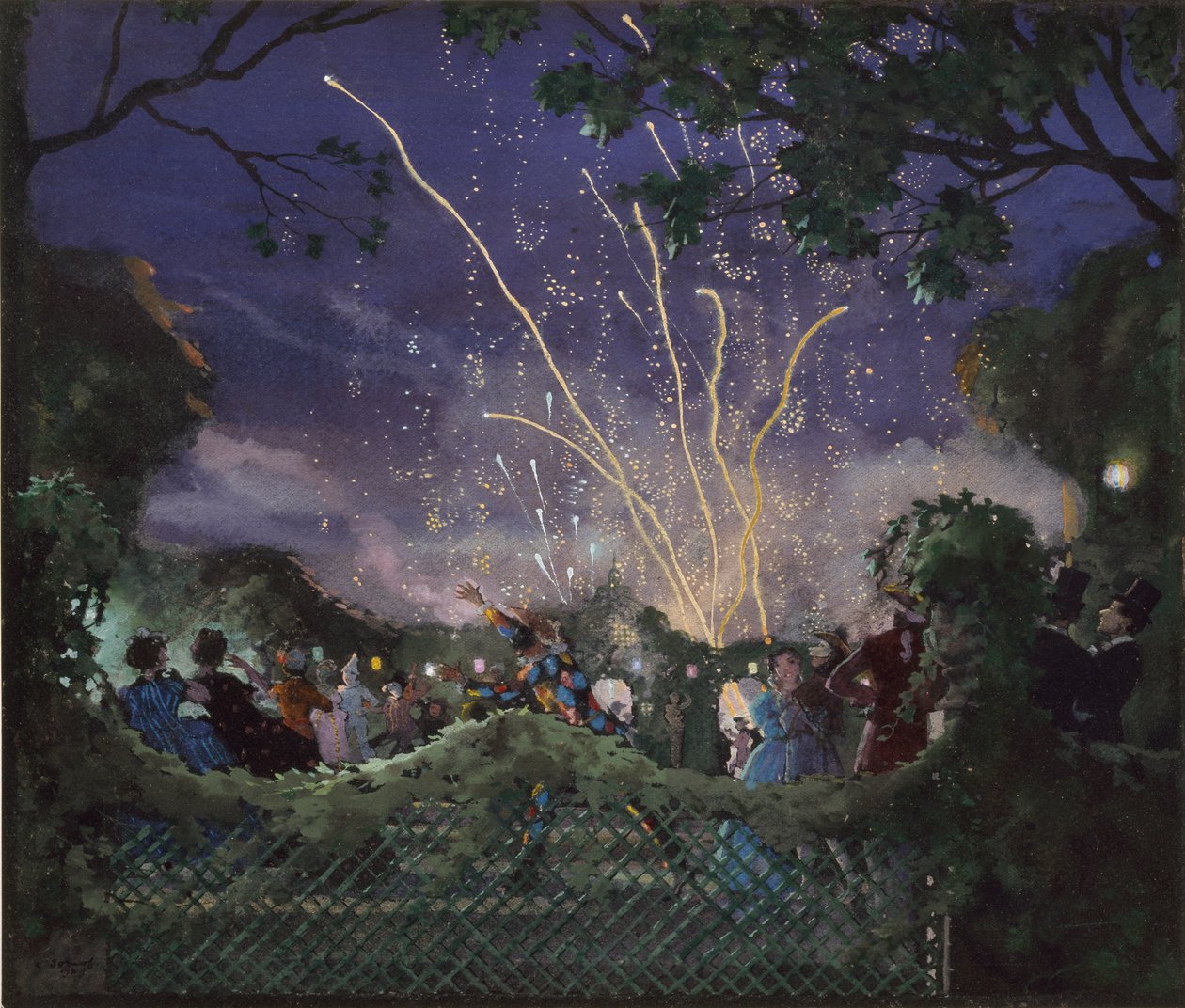 Tűzijáték, 1929 alkotó: Konstantin Somov