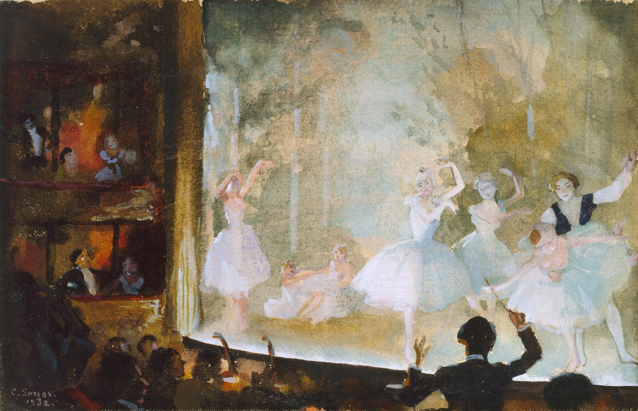 Orosz balett, Champs-Elysees: Les Sylphides, 1932 alkotó: Konstantin Somov