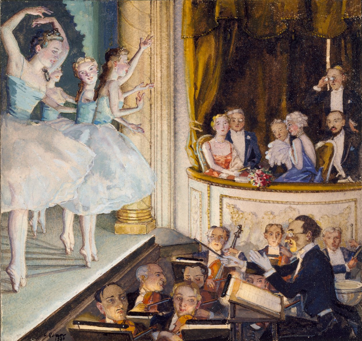 Orosz balett, 1930 alkotó: Konstantin Somov