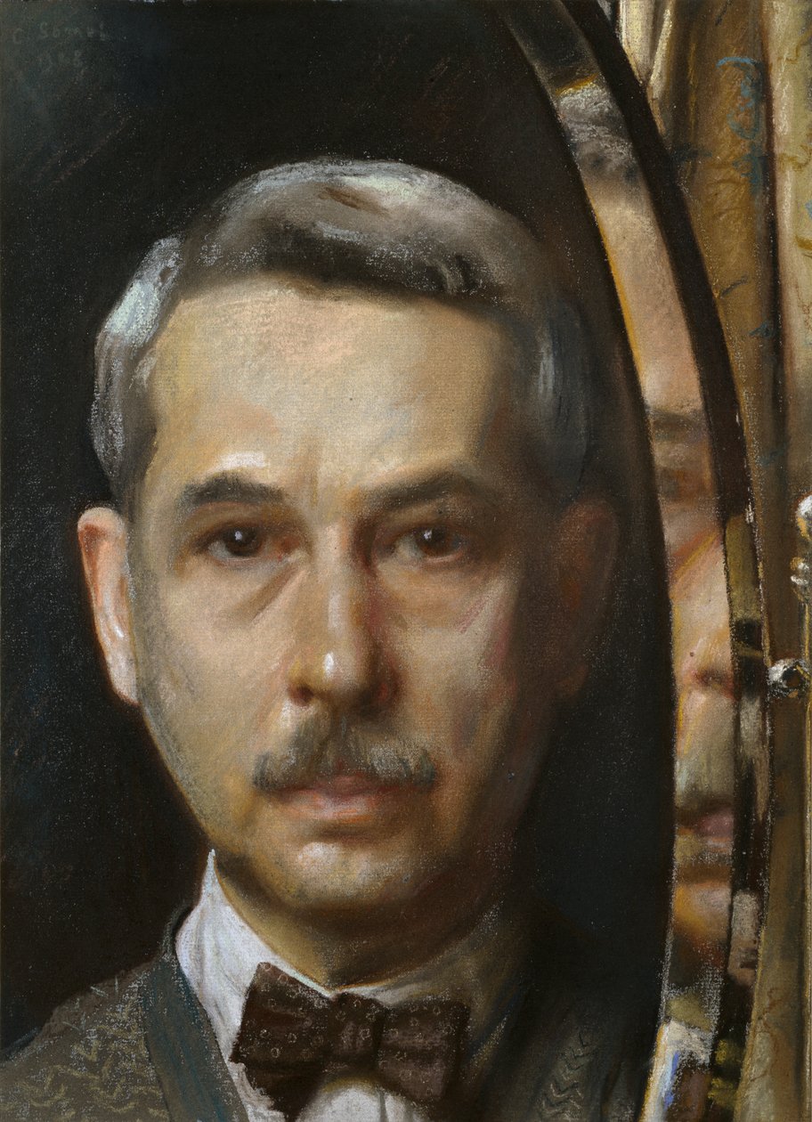 Önarckép tükörben, 1928 alkotó: Konstantin Somov