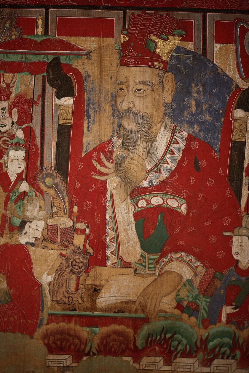 Byeonseong, a pokol hatodik királya (részlet), 1798 alkotó: Korean School