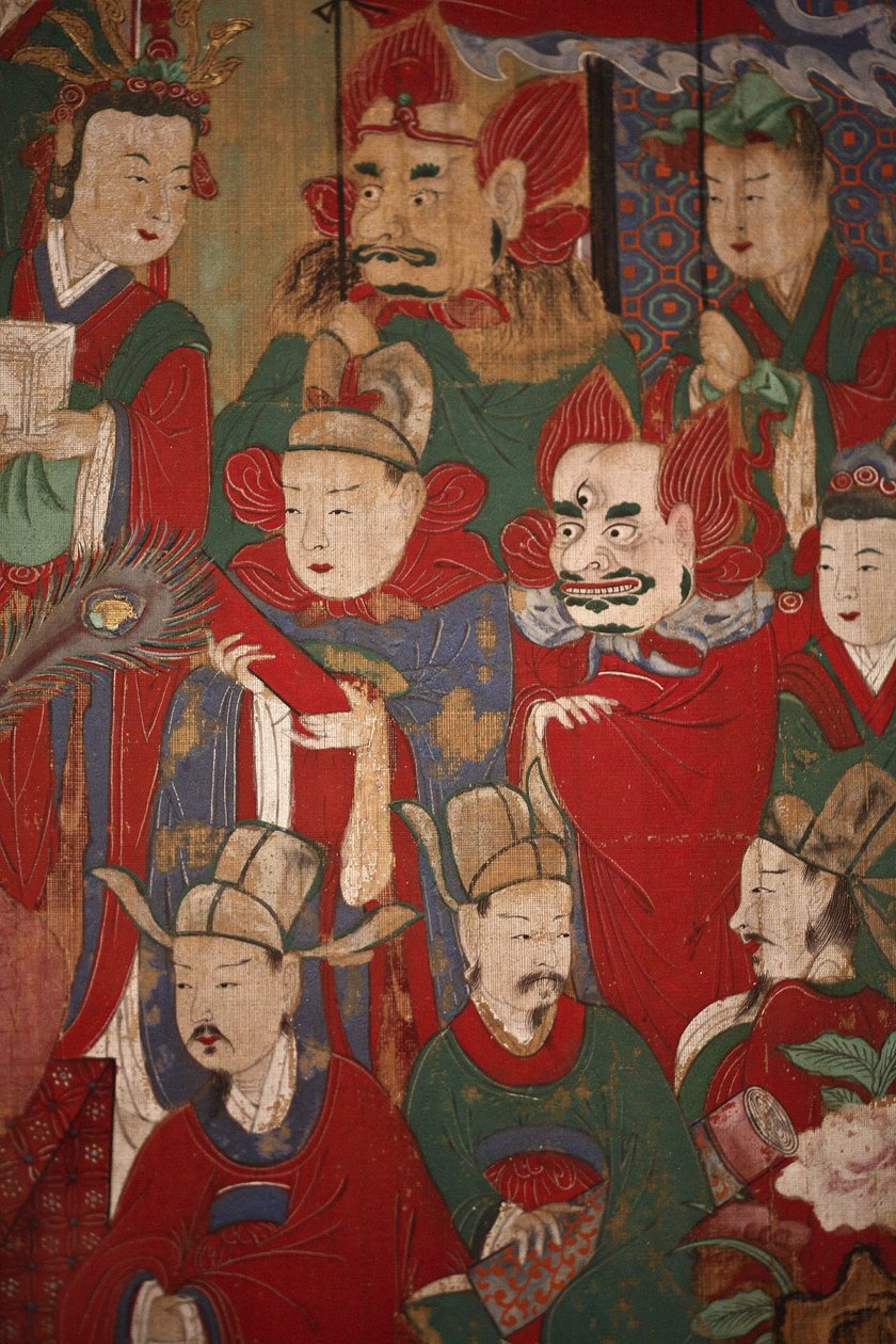 Byeonseong, a pokol hatodik királya (részlet), 1798 alkotó: Korean School