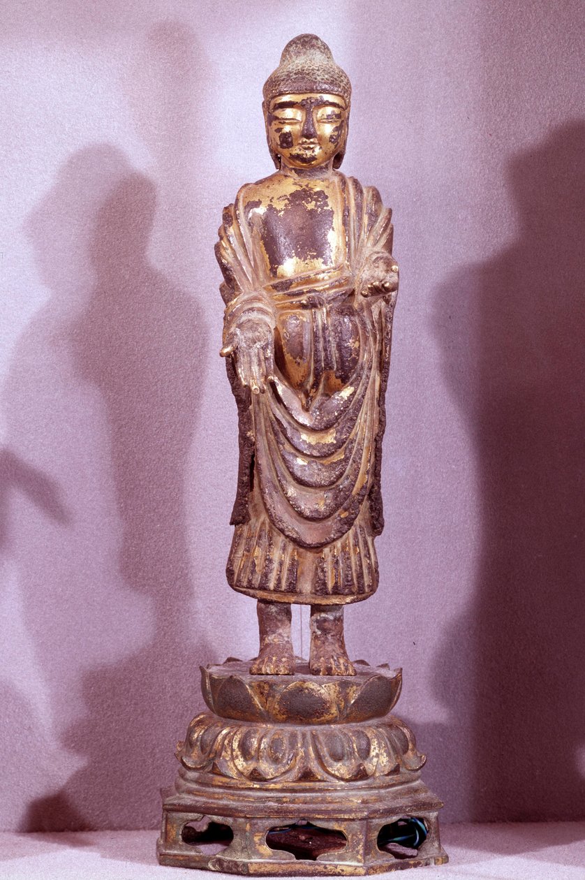 Coreen Art: Buddha szobor arany bronzból. Silla-korszak, 8. század. Hyung pil Chun kollekció alkotó: Korean School