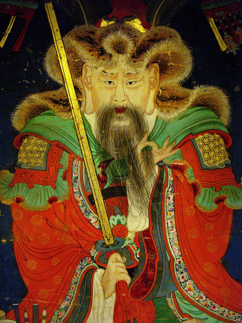 Részlet, a tizedik király portréja (Yeonsangun alkotó: Korean School