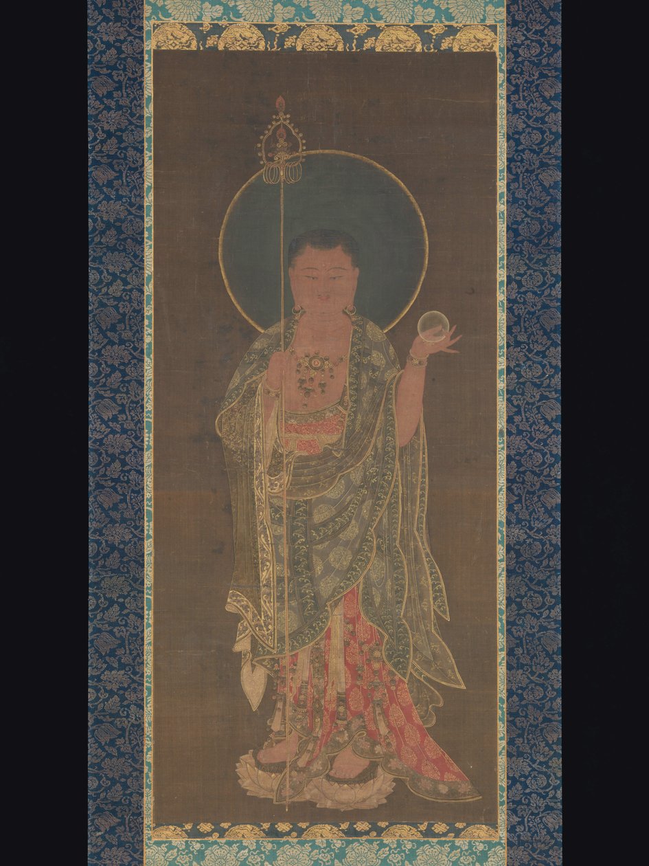 Kshitigarbha függő tekercs, 1300-50 alkotó: Korean School