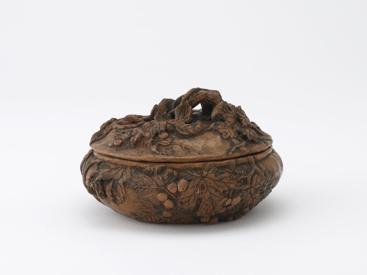 Kör alakú doboz, Tokió, Meiji-korszak, 1878-86 körül (kerámia) alkotó: Koren