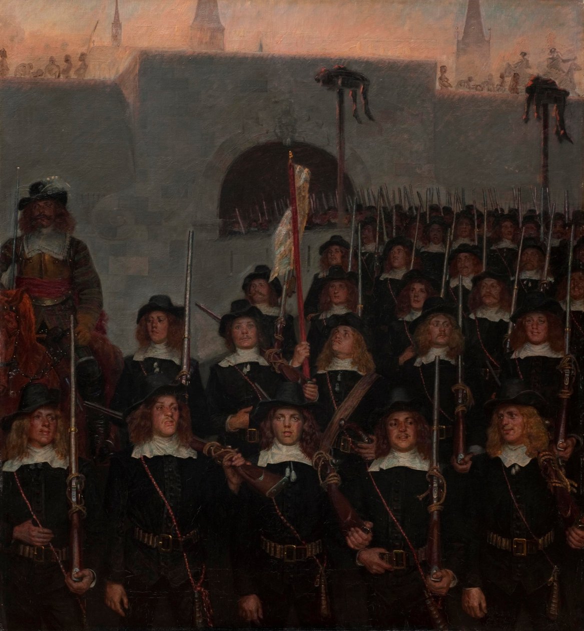 A diákok 1658 -ban indulnak Koppenhága védelmére alkotó: Kristian Zahrtmann