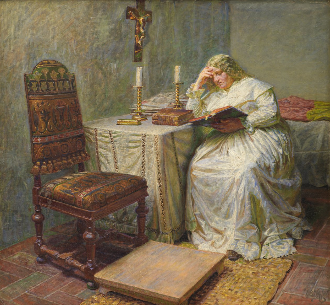 Leonora Christina a Kék toronyban alkotó: Kristian Zahrtmann