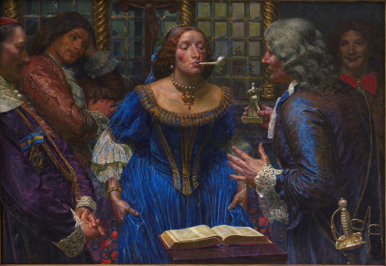 Krisztina királynő a Palazzo Corsiniben alkotó: Kristian Zahrtmann