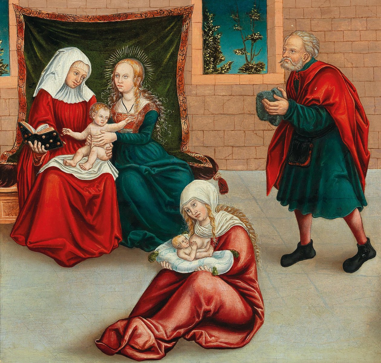 A szent rokonság, 1528. alkotó: Krodel