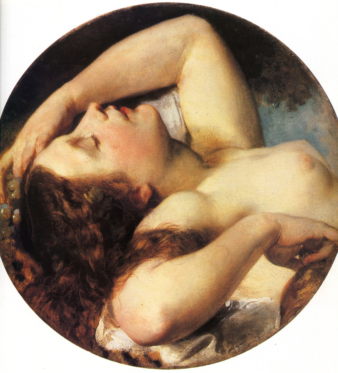 Alvó Bacchante alkotó: Károly Brocky
