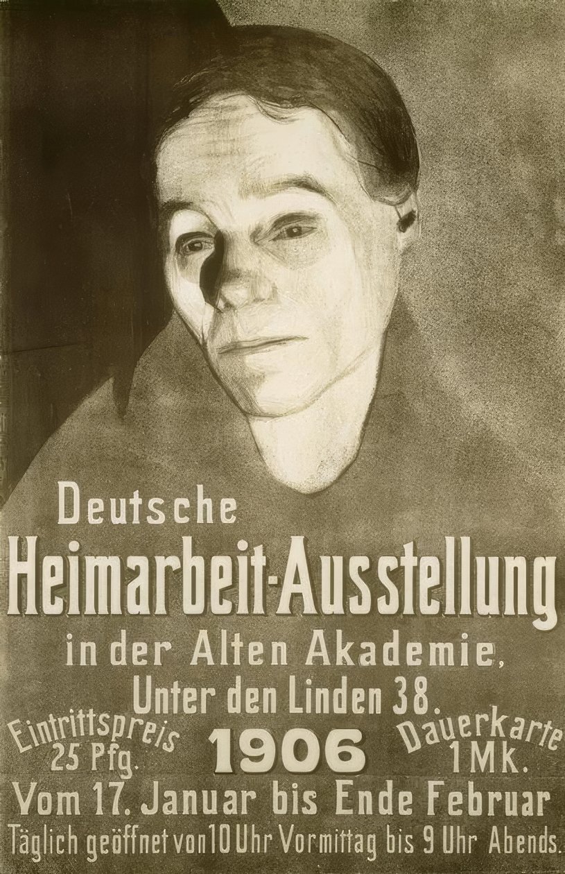 Német házi feladat kiállítás az Alte Akademie-ben, Unte alkotó: Käthe Kollwitz
