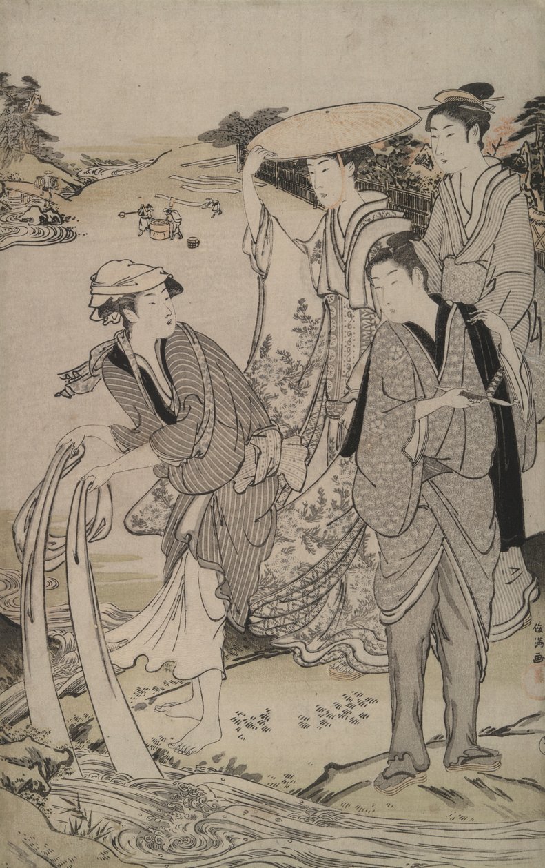 Tamagawa Musashi tartományban a hat ékszer folyóból alkotó: Kubo Shunman