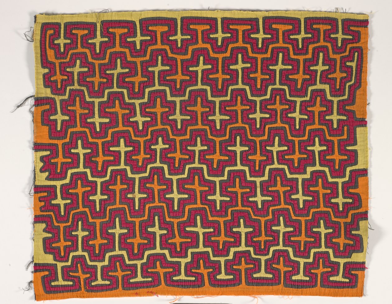 Shirt Panel (mola), 1950 körül (rátétes pamut) alkotó: Kuna Indian Culture