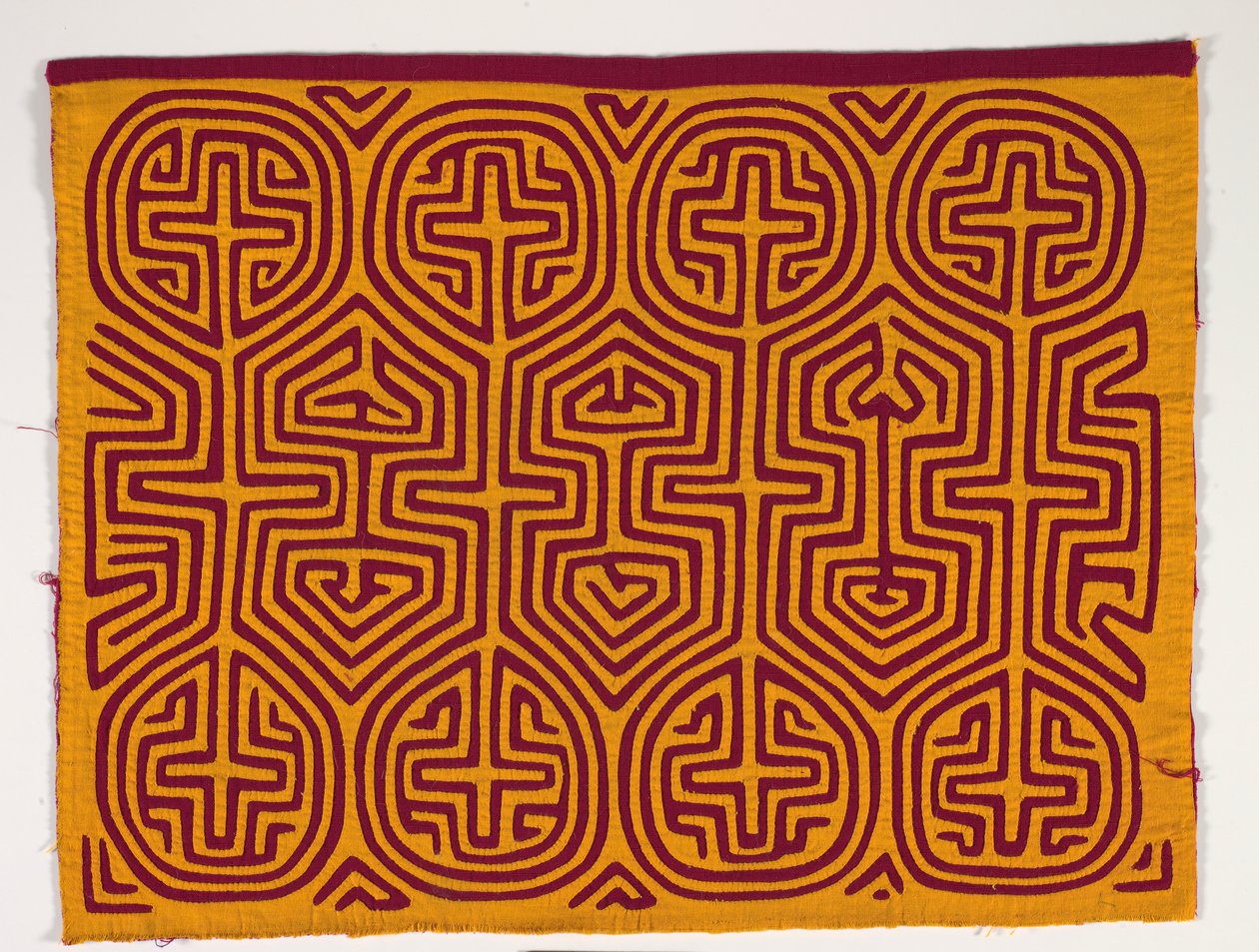 Shirt Panel (mola), 1950 körül (rátétes pamut) alkotó: Kuna Indian Culture