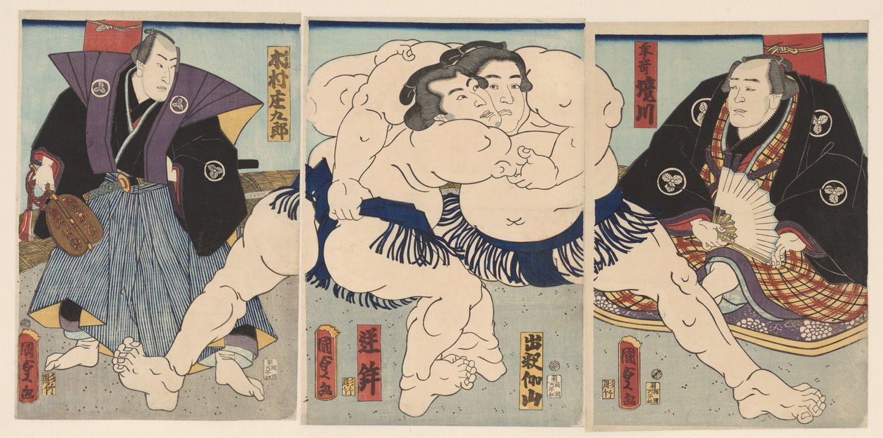szumó meccs alkotó: Kunisada (II) , Utagawa