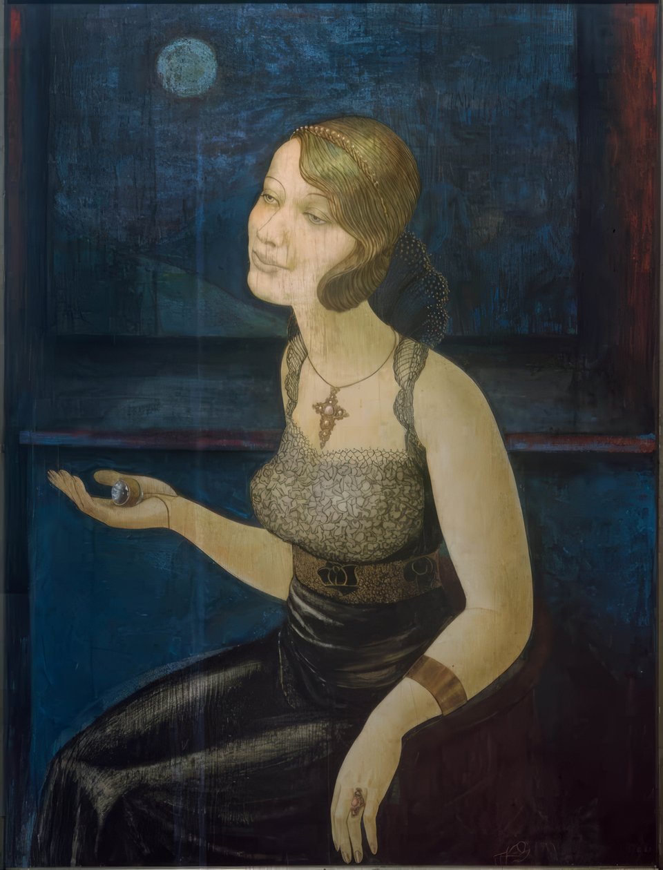 Holdfényes éjszaka (ékszeres nő) alkotó: Kurt Günther