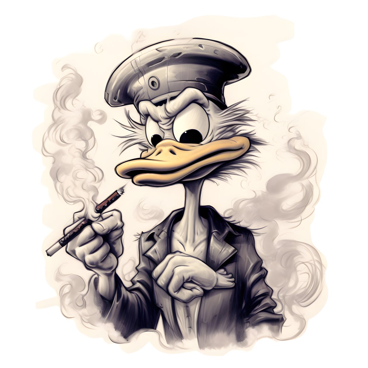 Scrooge McDuck, egy nagy marihuánafüstöt szív 1 alkotó: Kurt Heppke