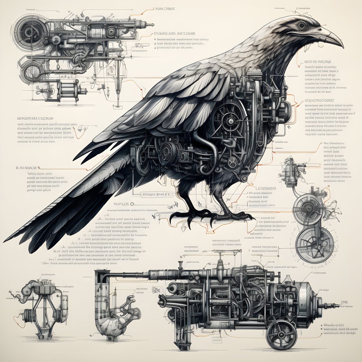 Gőz mechanikus madárterv a Da Vinci 3-tól alkotó: Kurt Heppke