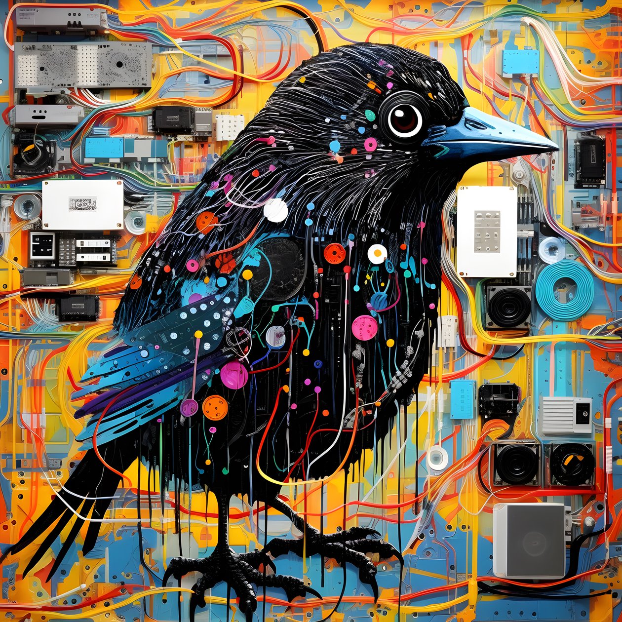 Graffiti Vogel 1 alkotó: Kurt Heppke