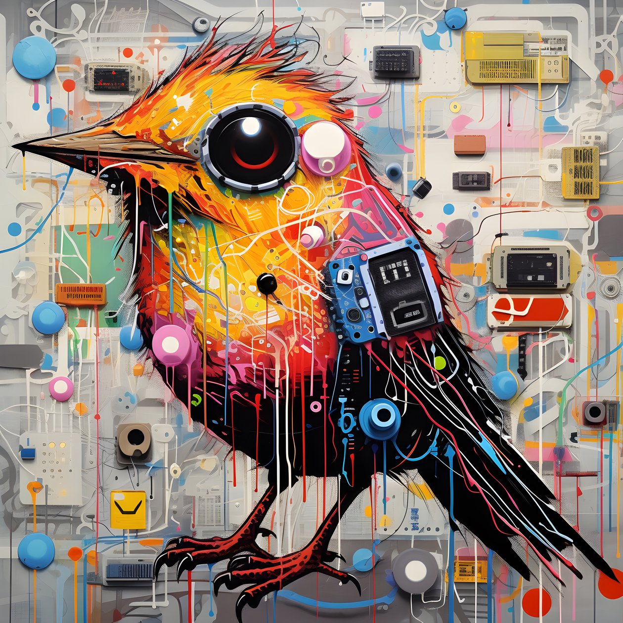 Graffiti Vogel 2 alkotó: Kurt Heppke