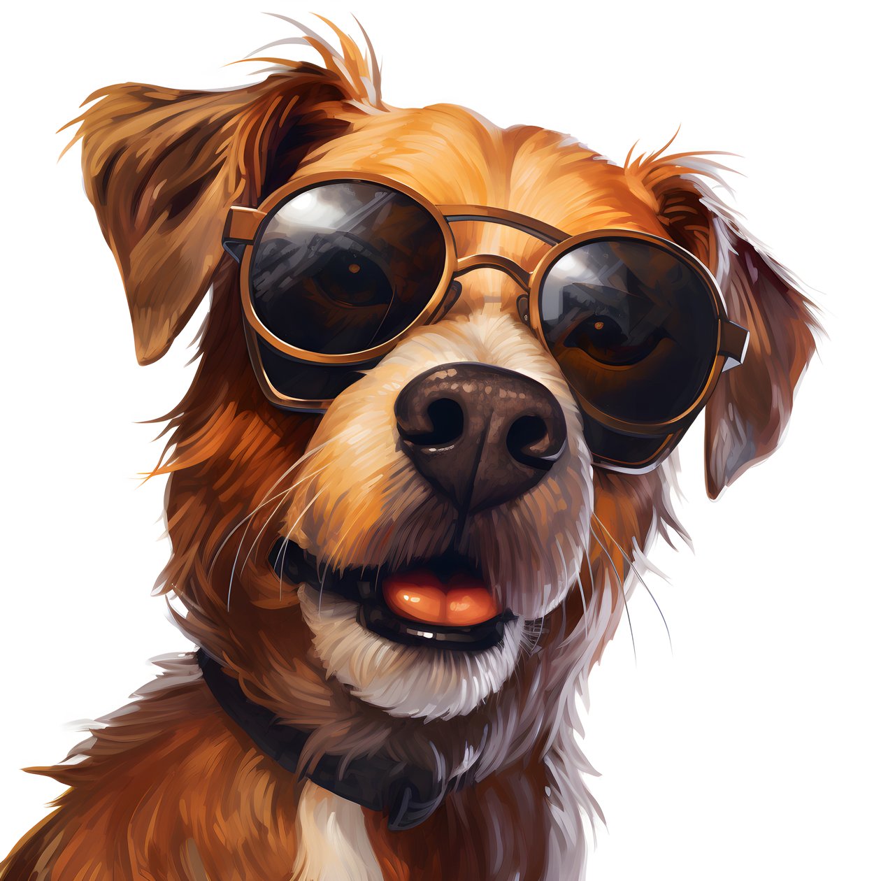 Hund, Cartoon, Sonnenbrille 3 alkotó: Kurt Heppke