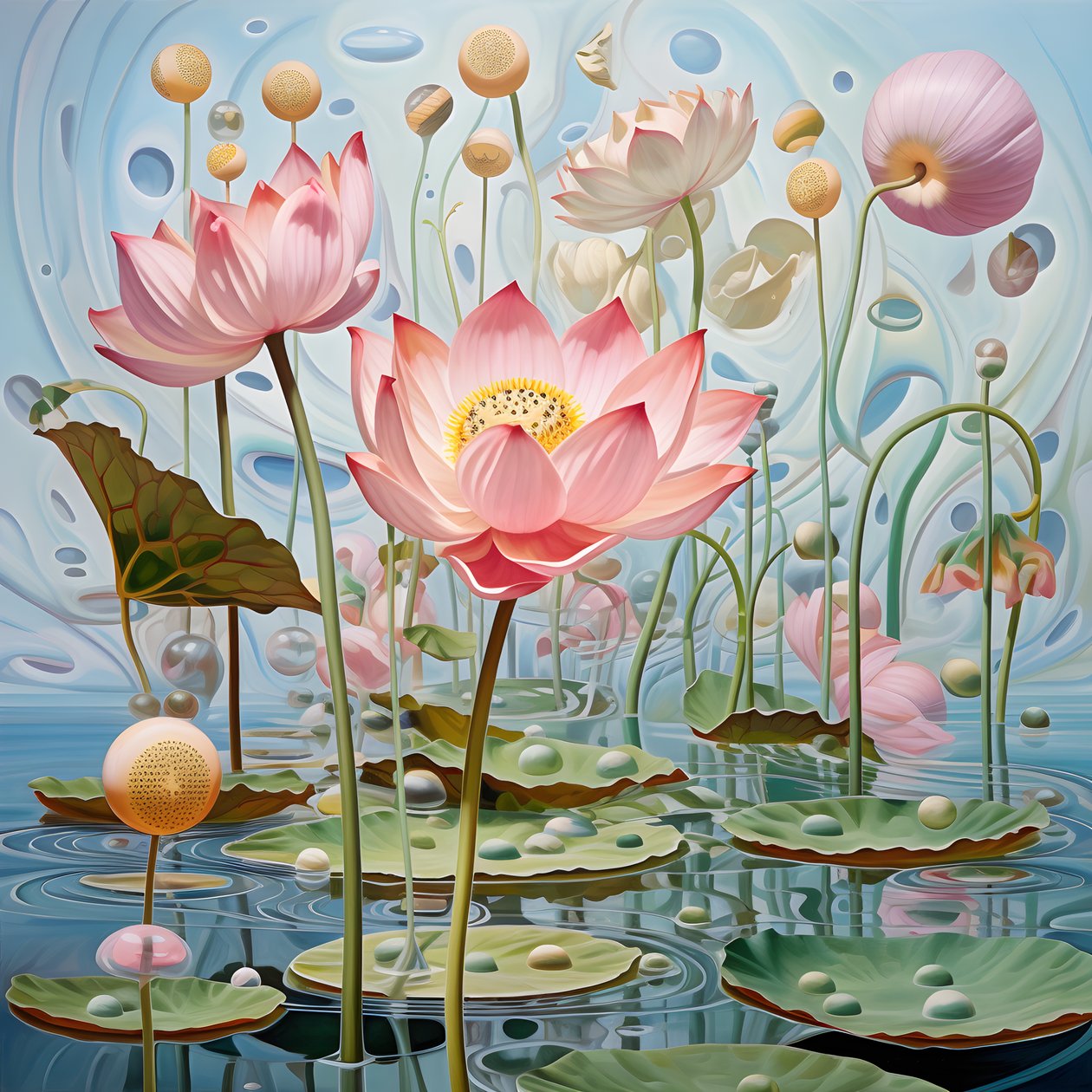 Lotusblumensamenschoten 1 alkotó: Kurt Heppke