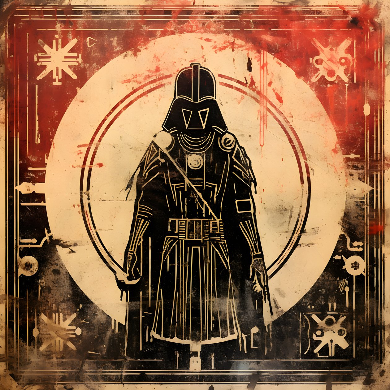 Metal etching art in the style of Ancient Egyptian aesthetics 4 alkotó: Kurt Heppke