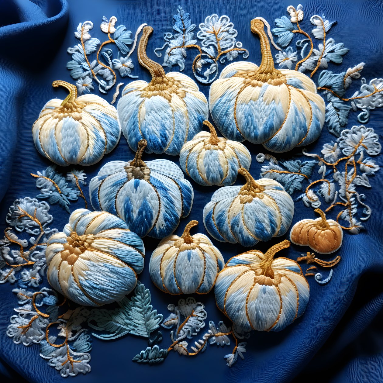 Stickereikubisse in Blautoenen 1 alkotó: Kurt Heppke