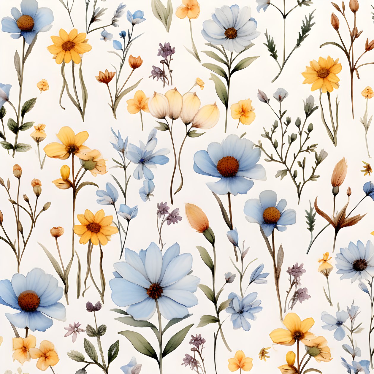 aquarell boho floral wildflowers 2 alkotó: Kurt Heppke