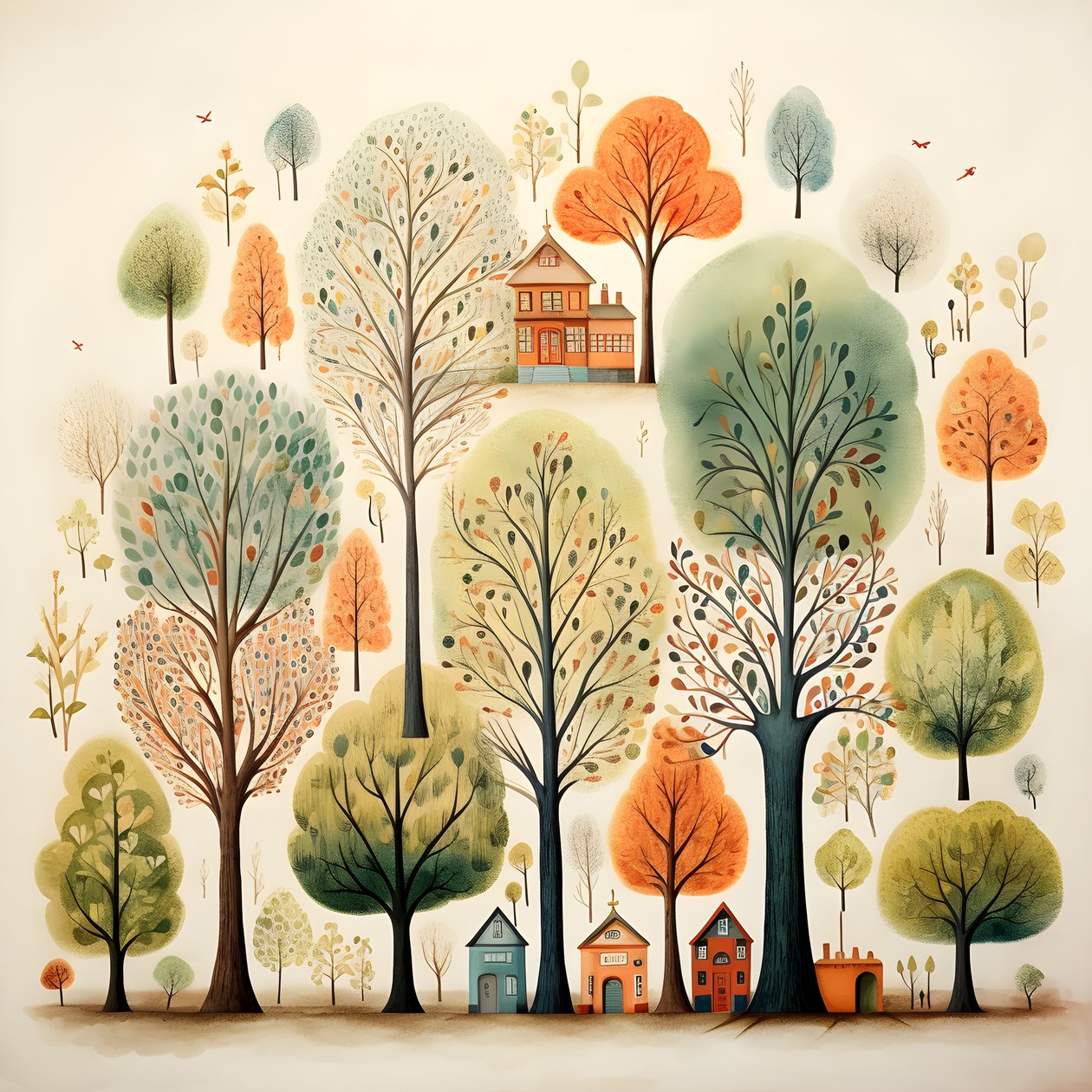 childrens illustration trees 2 alkotó: Kurt Heppke