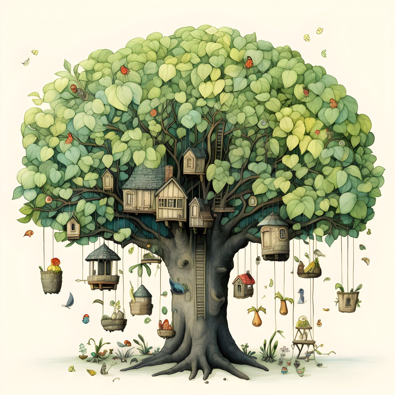 childrens illustration trees 3 alkotó: Kurt Heppke