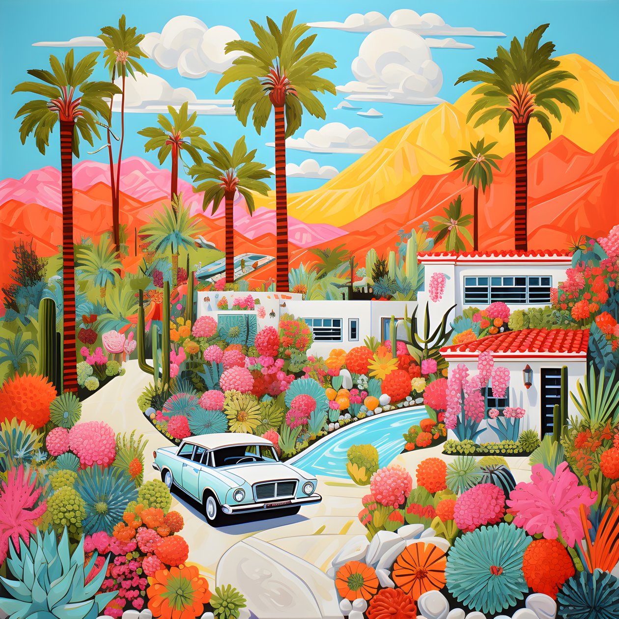Palm Springs 1 részletes illusztrációja alkotó: Kurt Heppke