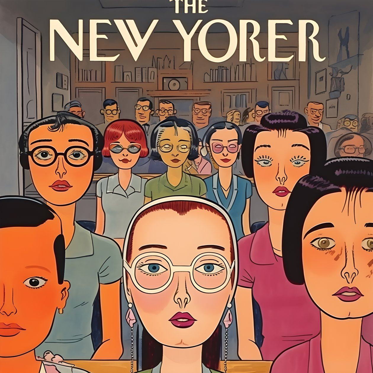 színes new yorker borító vintage rajzfilm gag 1 alkotó: Kurt Heppke