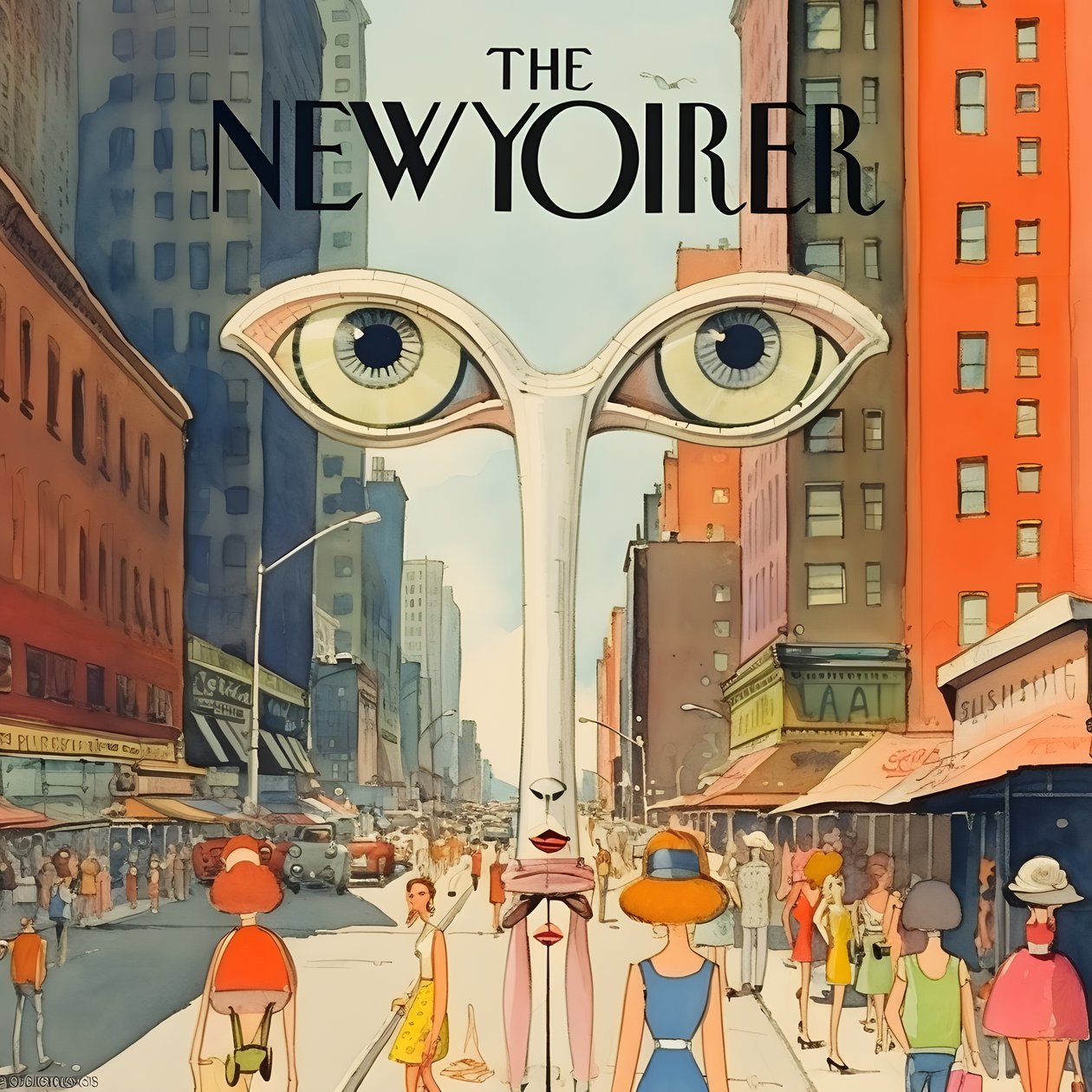 színes new yorker borító vintage rajzfilm gag 4 alkotó: Kurt Heppke