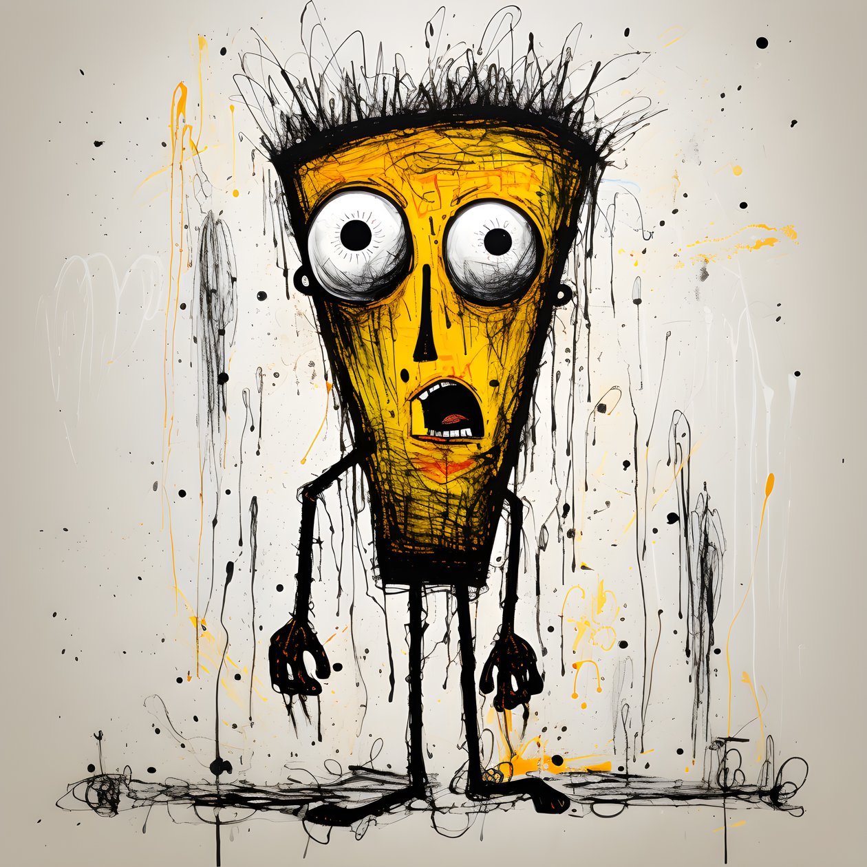 gelbe Cartoonfigur 1 alkotó: Kurt Heppke