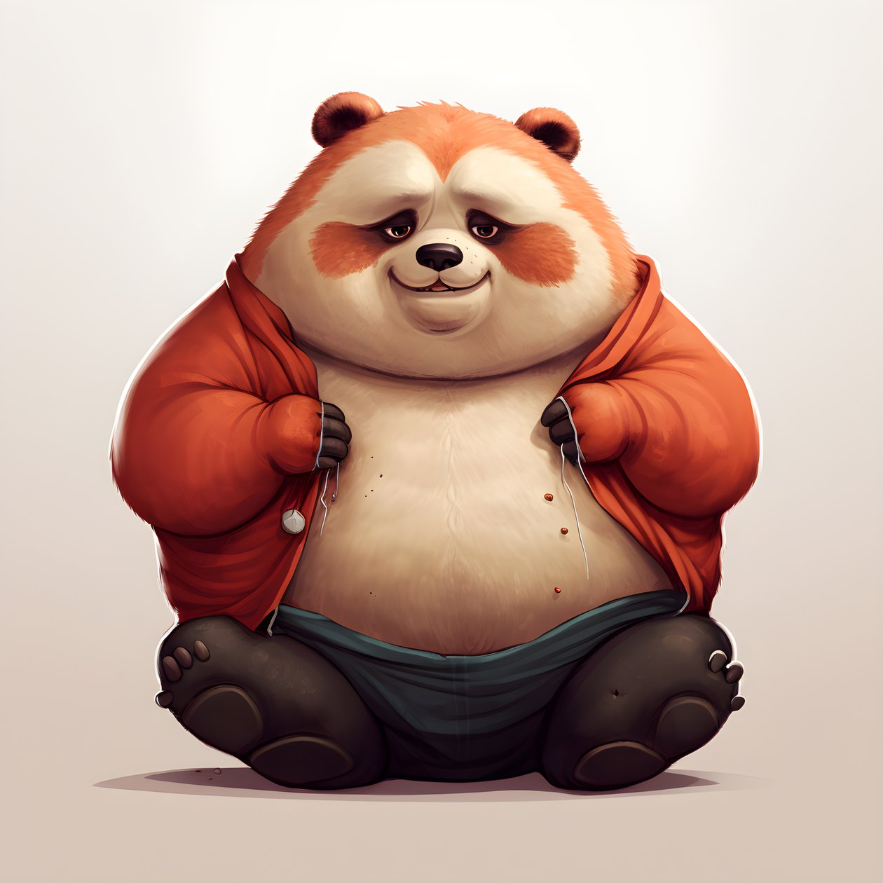 vörös panda elhízott embergyerek 2 alkotó: Kurt Heppke