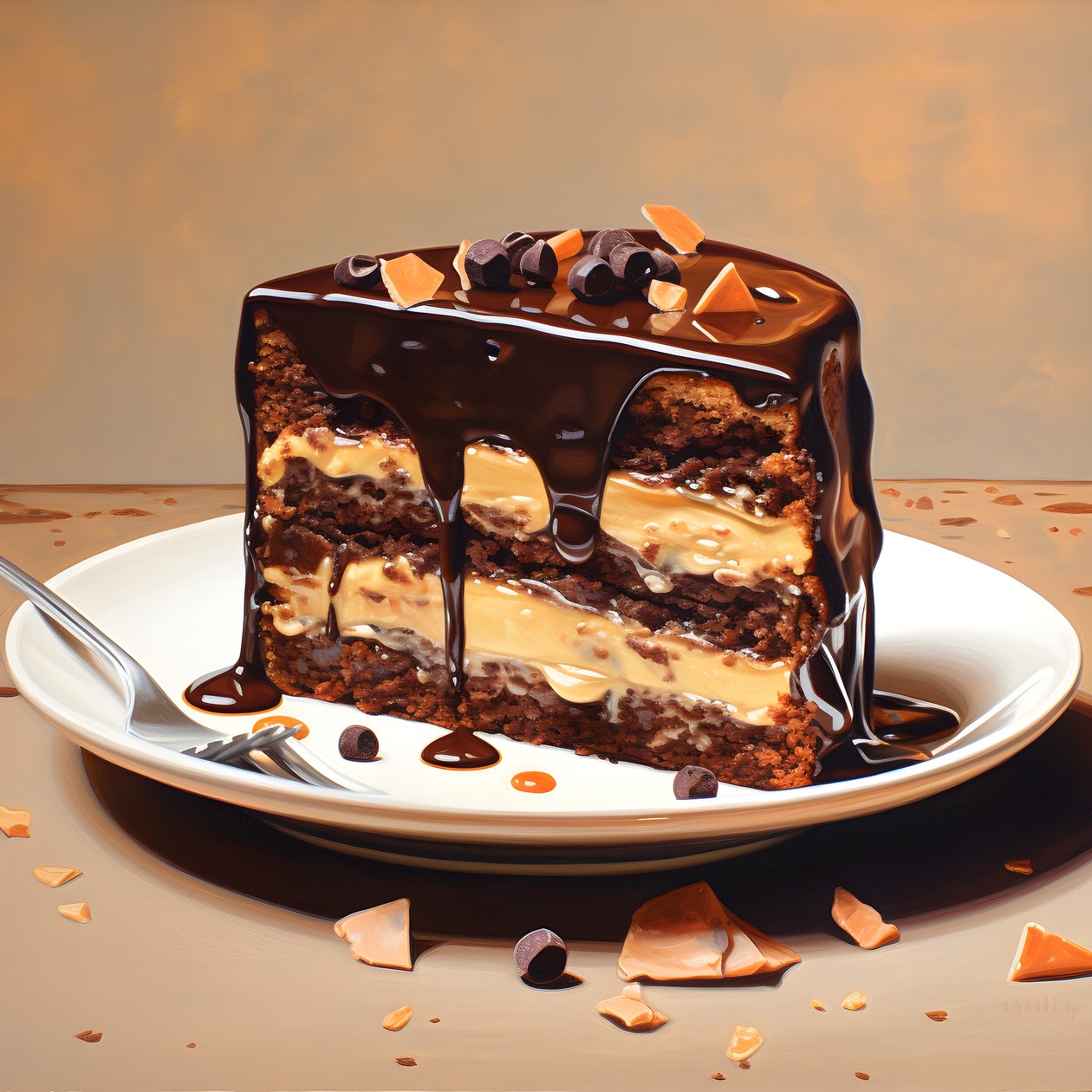 schokolade karamell rhabarber kuchen 4 alkotó: Kurt Heppke