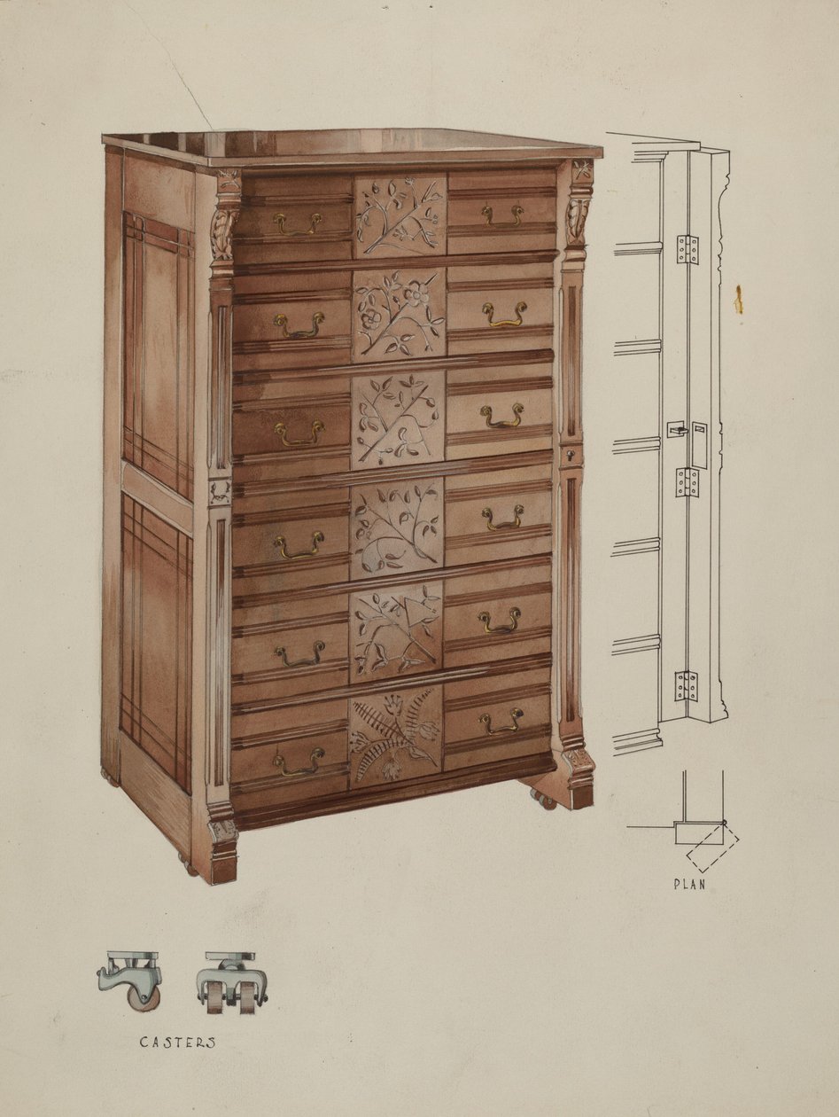 Highboy, c. 1936. alkotó: Kurt Melzer