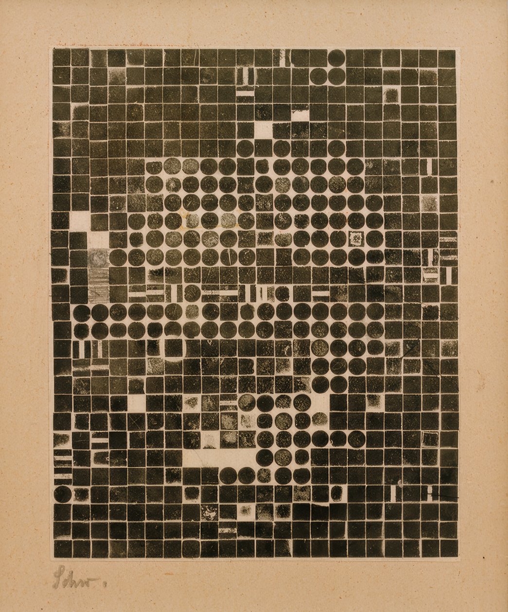 A kör négyzetre emelése – megoldva! alkotó: Kurt Schwitters