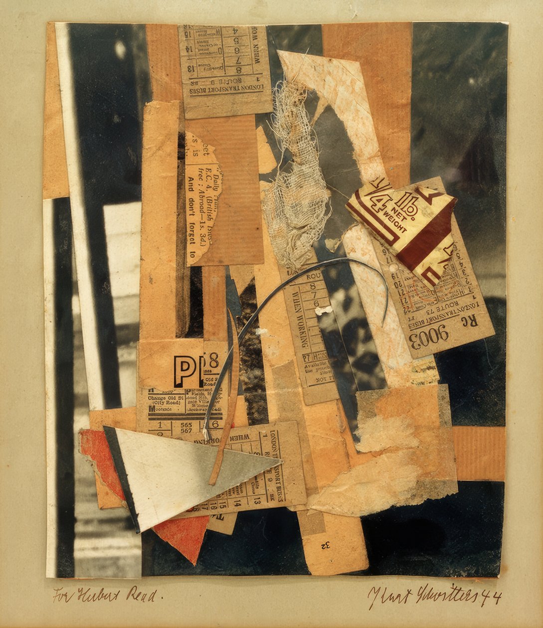 Herbert Read számára alkotó: Kurt Schwitters