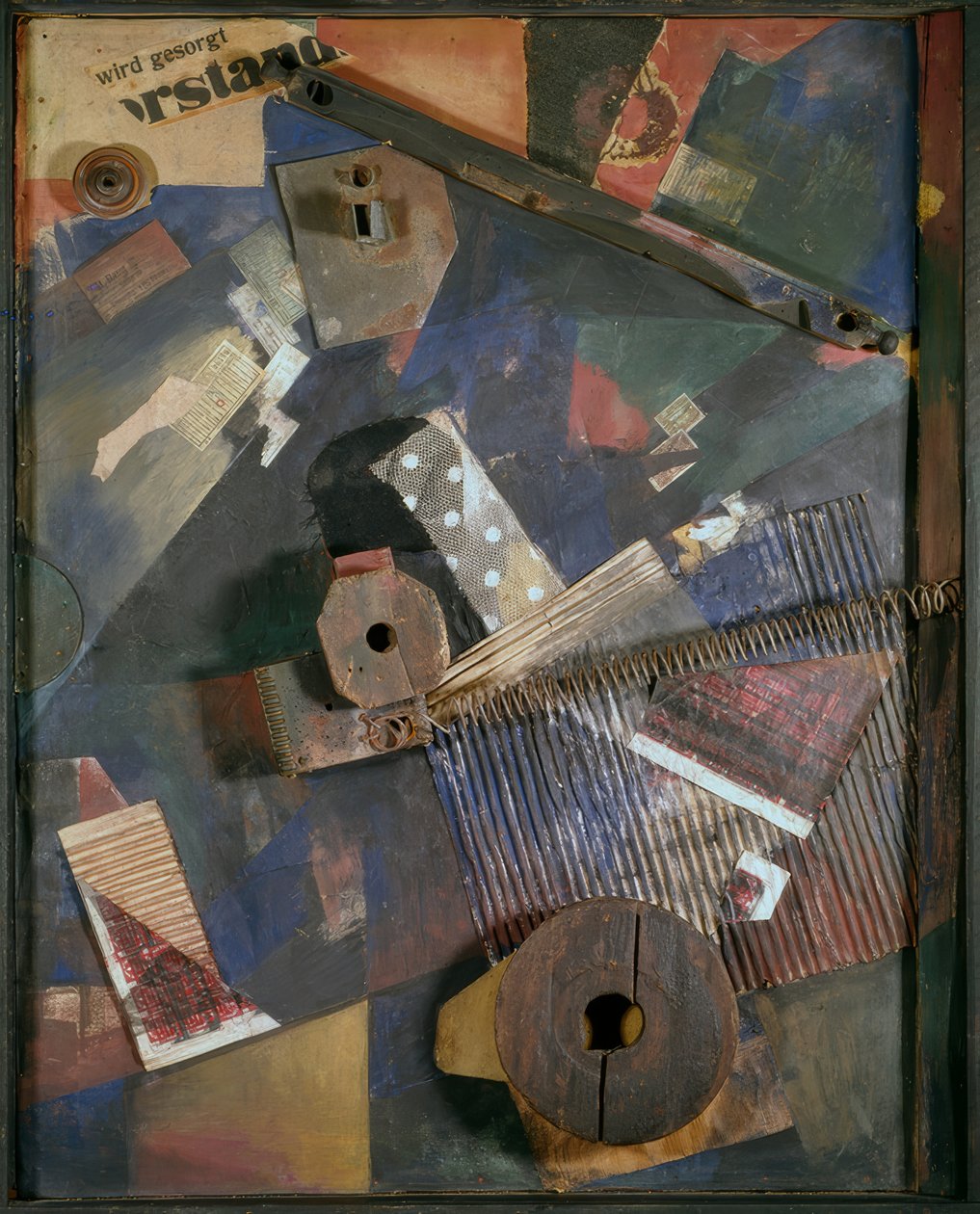 Építőipari Merz. Elmozdult erők alkotó: Kurt Schwitters